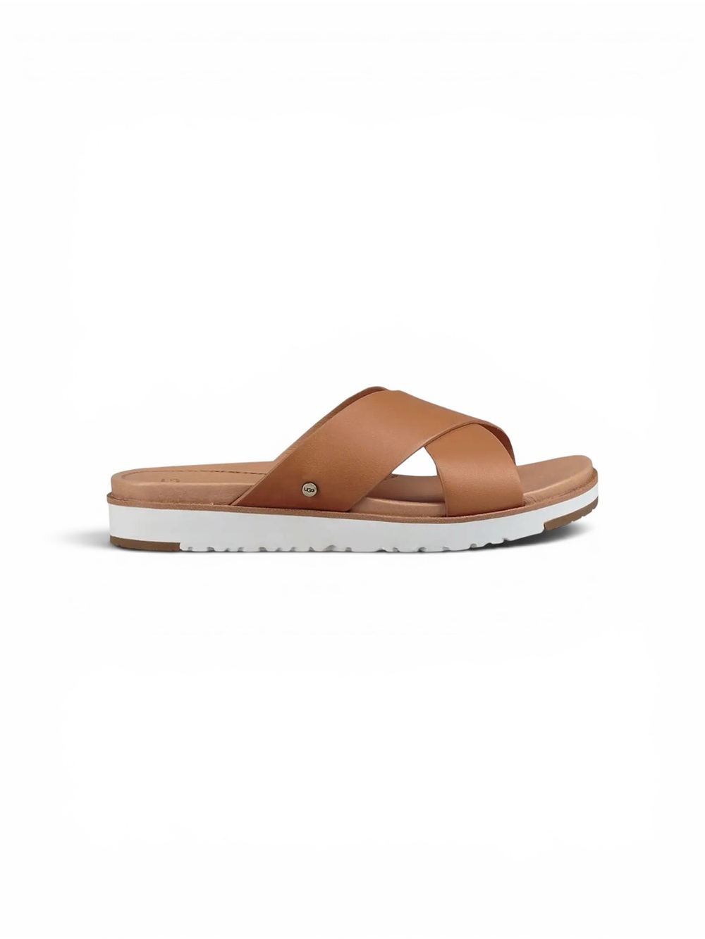 UGG Kari Women's Tan Crossband Slide Sandals - Comfortable Slip-Ons Sz 7.5 - Picture 2 of 13